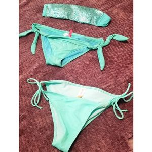 VS sequined bandeau swimsuit